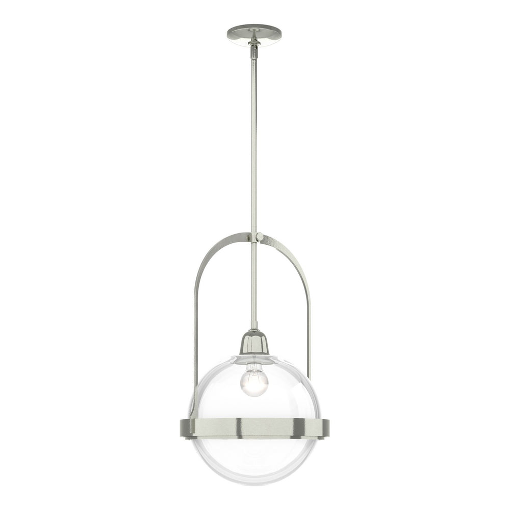 Hubbardton Forge - One Light Mini Pendant - Atlas - Sterling- Union Lighting Luminaires Decor