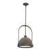 Hubbardton Forge - One Light Mini Pendant - Atlas - Bronze- Union Lighting Luminaires Decor