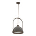 Hubbardton Forge - One Light Mini Pendant - Atlas - Bronze- Union Lighting Luminaires Decor