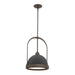 Hubbardton Forge - One Light Mini Pendant - Atlas - Bronze- Union Lighting Luminaires Decor