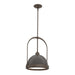 Hubbardton Forge - One Light Mini Pendant - Atlas - Bronze- Union Lighting Luminaires Decor