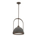 Hubbardton Forge - One Light Mini Pendant - Atlas - Bronze- Union Lighting Luminaires Decor