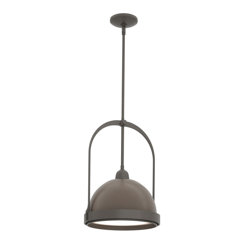 Hubbardton Forge - One Light Mini Pendant - Atlas - Dark Smoke- Union Lighting Luminaires Decor