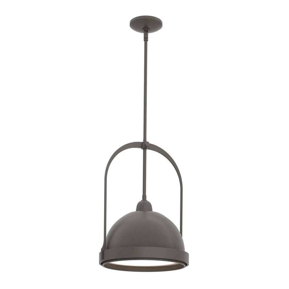 Hubbardton Forge - One Light Mini Pendant - Atlas - Dark Smoke- Union Lighting Luminaires Decor