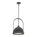 Hubbardton Forge - One Light Mini Pendant - Atlas - Dark Smoke- Union Lighting Luminaires Decor