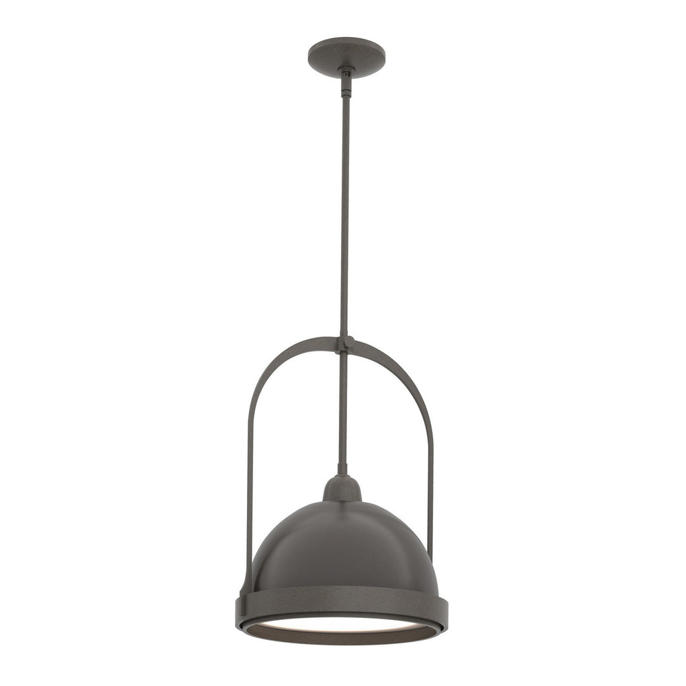 Hubbardton Forge - One Light Mini Pendant - Atlas - Dark Smoke- Union Lighting Luminaires Decor