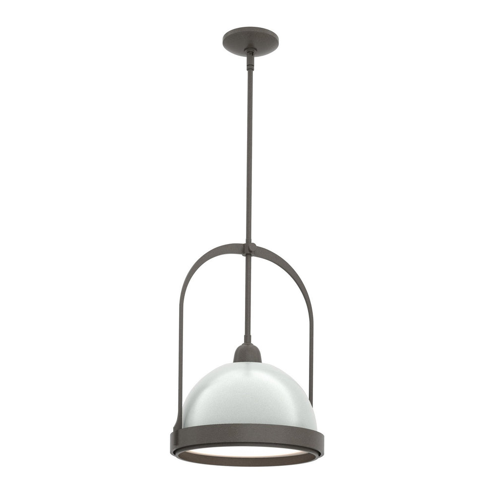 Hubbardton Forge - One Light Mini Pendant - Atlas - Dark Smoke- Union Lighting Luminaires Decor