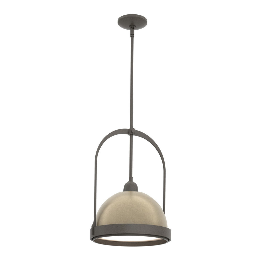 Hubbardton Forge - One Light Mini Pendant - Atlas - Dark Smoke- Union Lighting Luminaires Decor