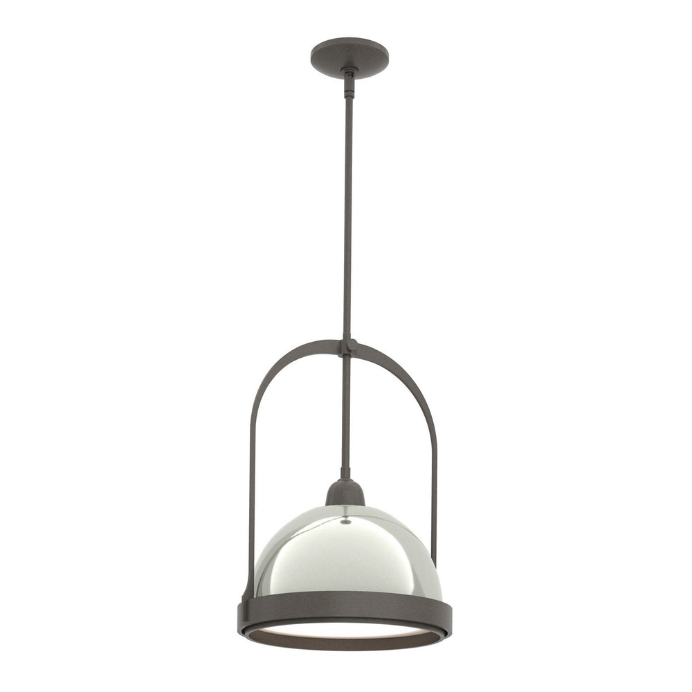 Hubbardton Forge - One Light Mini Pendant - Atlas - Dark Smoke- Union Lighting Luminaires Decor