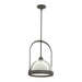 Hubbardton Forge - One Light Mini Pendant - Atlas - Dark Smoke- Union Lighting Luminaires Decor