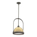 Hubbardton Forge - One Light Mini Pendant - Atlas - Dark Smoke- Union Lighting Luminaires Decor