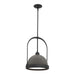 Hubbardton Forge - One Light Mini Pendant - Atlas - Black- Union Lighting Luminaires Decor