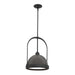 Hubbardton Forge - One Light Mini Pendant - Atlas - Black- Union Lighting Luminaires Decor