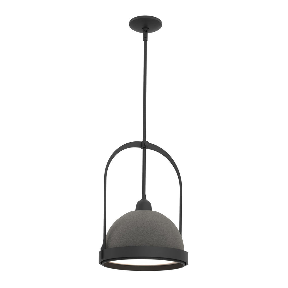 Hubbardton Forge - One Light Mini Pendant - Atlas - Black- Union Lighting Luminaires Decor