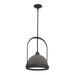Hubbardton Forge - One Light Mini Pendant - Atlas - Black- Union Lighting Luminaires Decor