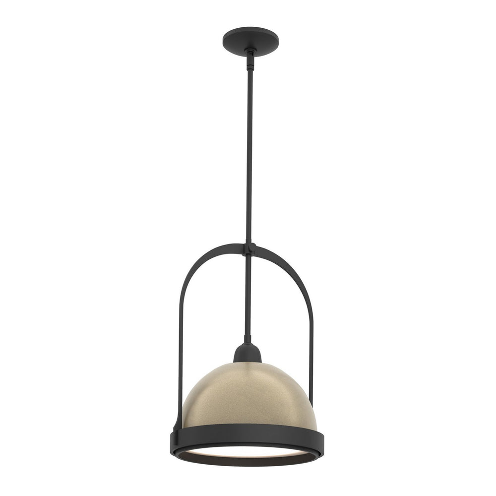 Hubbardton Forge - One Light Mini Pendant - Atlas - Black- Union Lighting Luminaires Decor