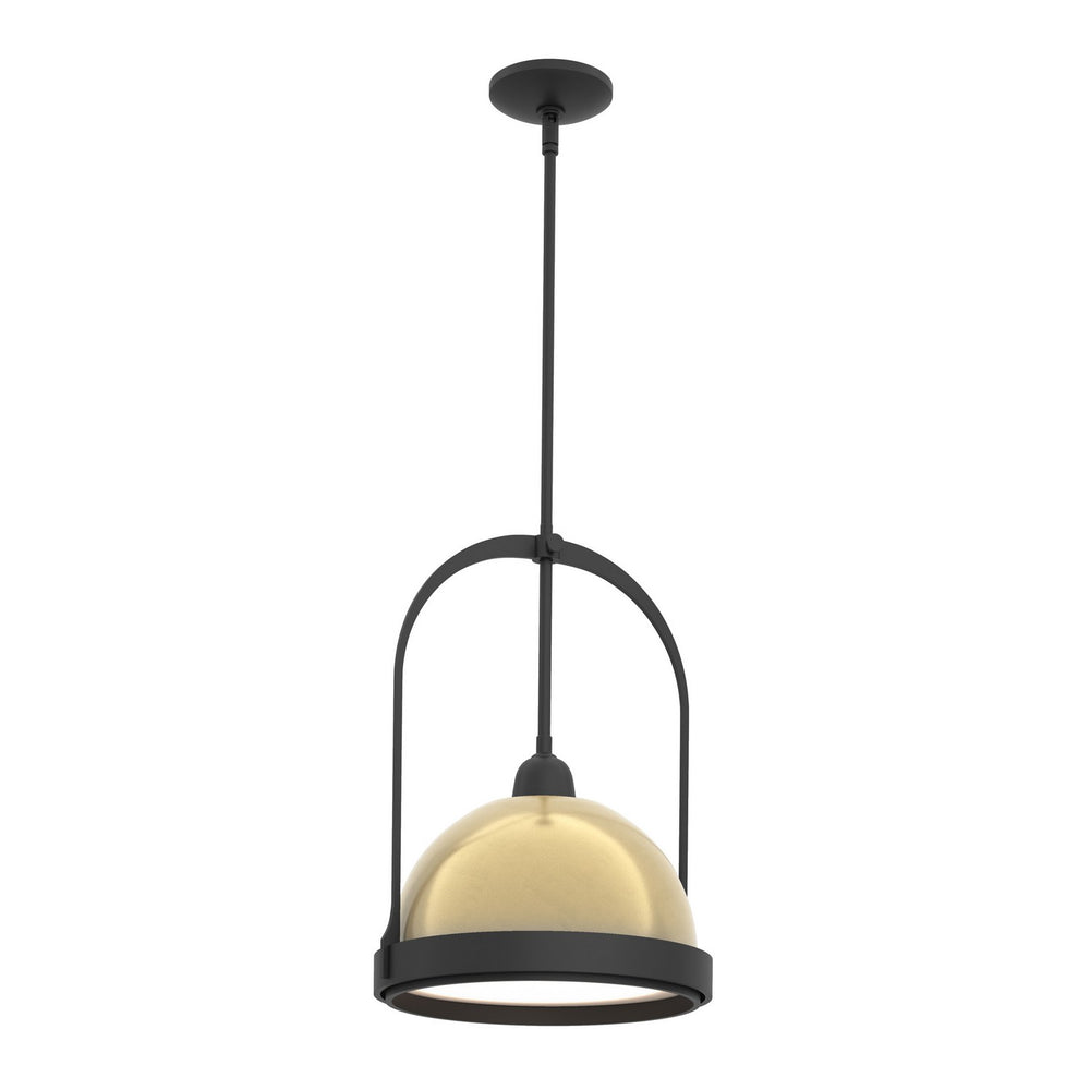 Hubbardton Forge - One Light Mini Pendant - Atlas - Black- Union Lighting Luminaires Decor