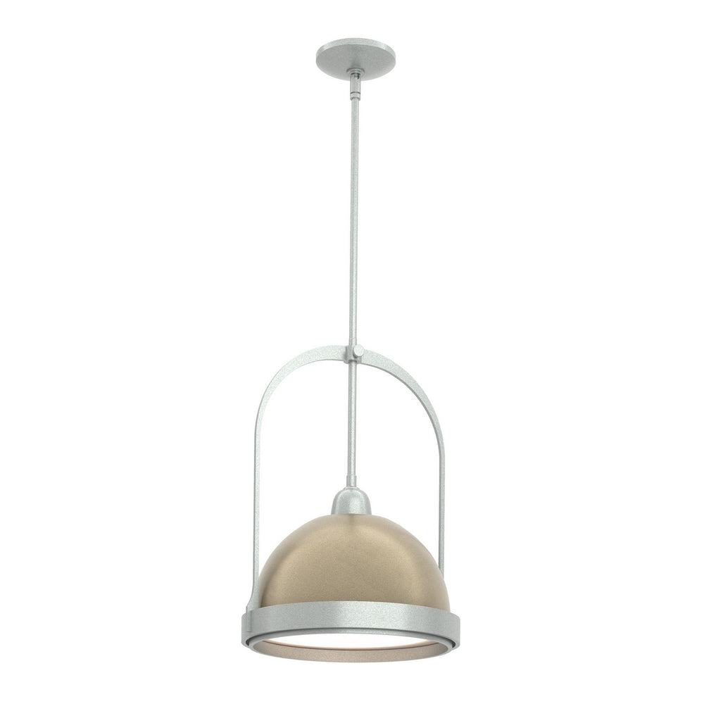 Hubbardton Forge - One Light Mini Pendant - Atlas - Vintage Platinum- Union Lighting Luminaires Decor