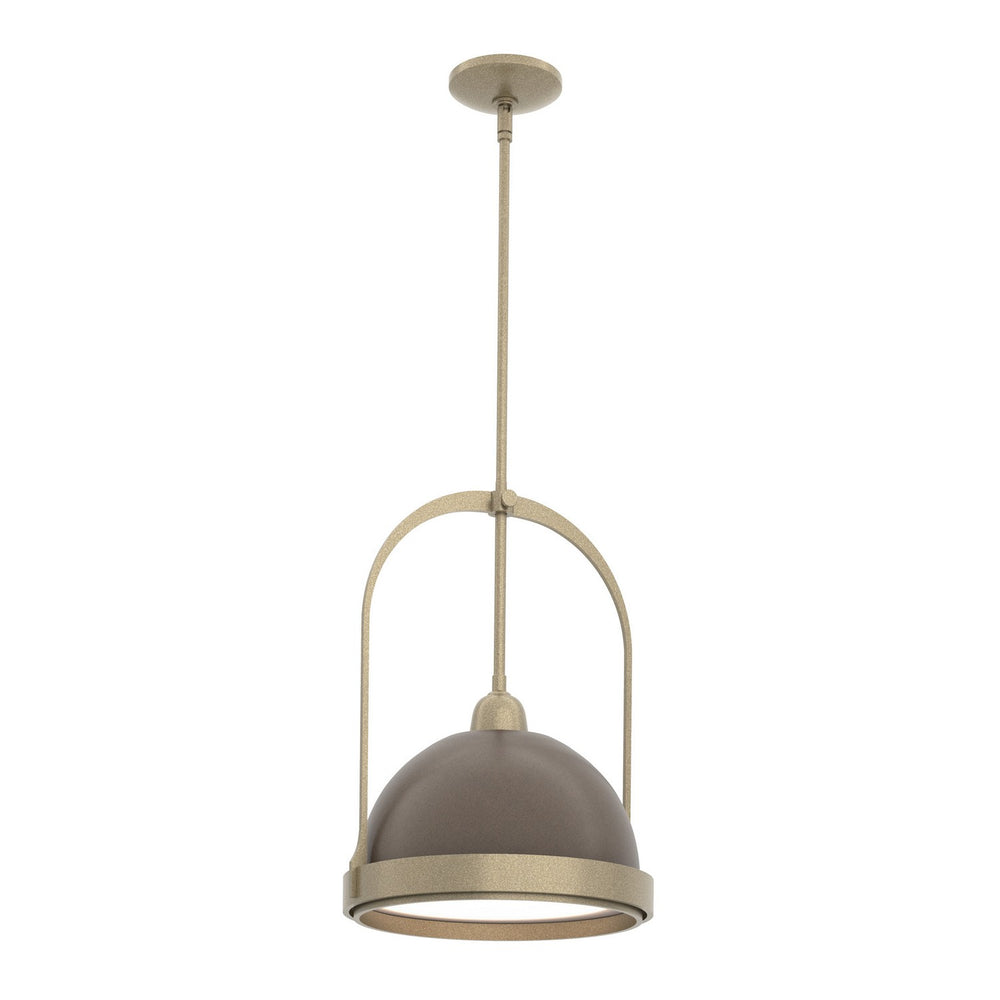 Hubbardton Forge - One Light Mini Pendant - Atlas - Soft Gold- Union Lighting Luminaires Decor