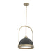 Hubbardton Forge - One Light Mini Pendant - Atlas - Soft Gold- Union Lighting Luminaires Decor