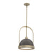Hubbardton Forge - One Light Mini Pendant - Atlas - Soft Gold- Union Lighting Luminaires Decor