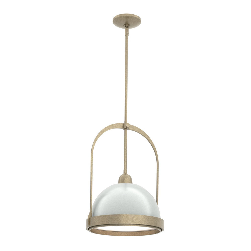 Hubbardton Forge - One Light Mini Pendant - Atlas - Soft Gold- Union Lighting Luminaires Decor