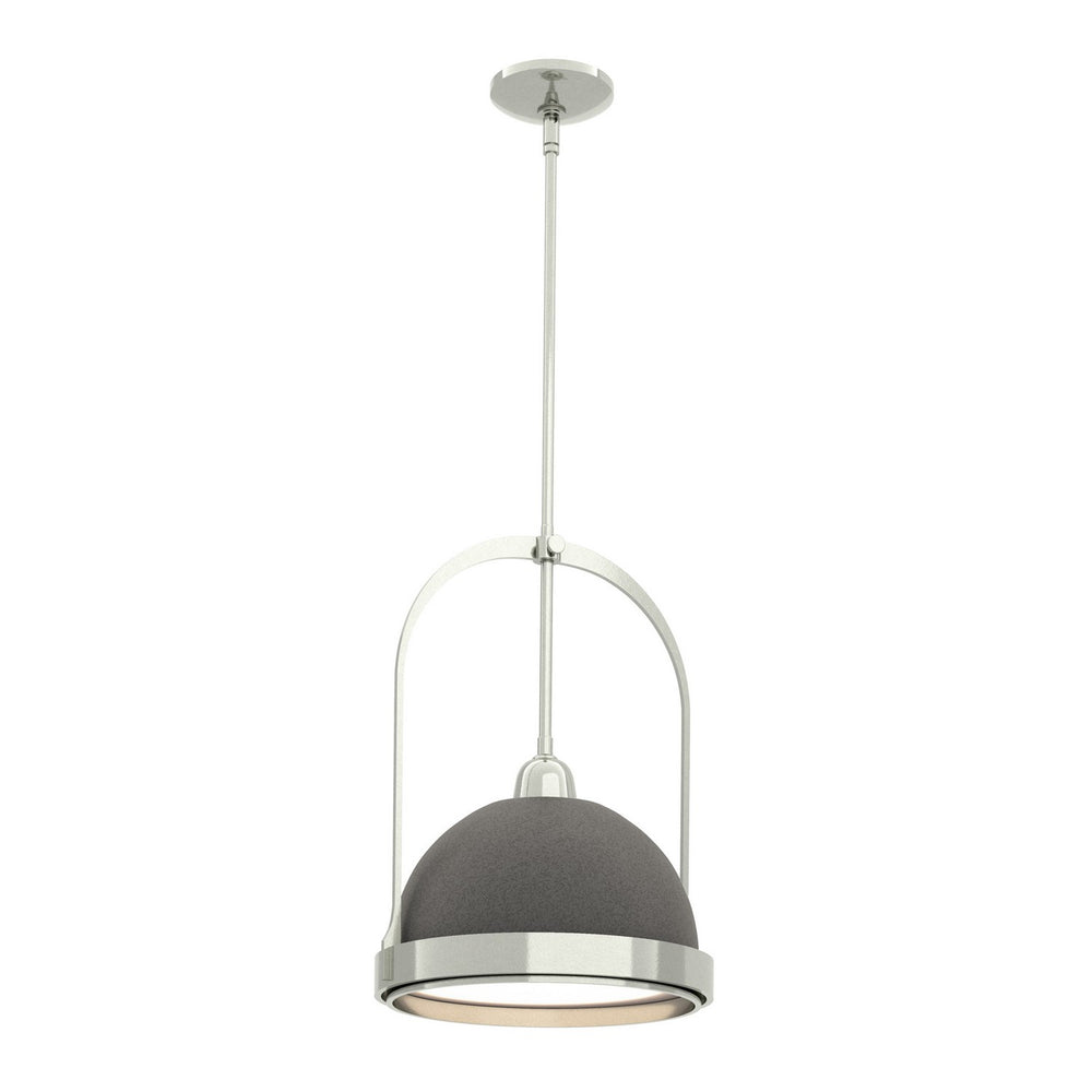 Hubbardton Forge - One Light Mini Pendant - Atlas - Sterling- Union Lighting Luminaires Decor