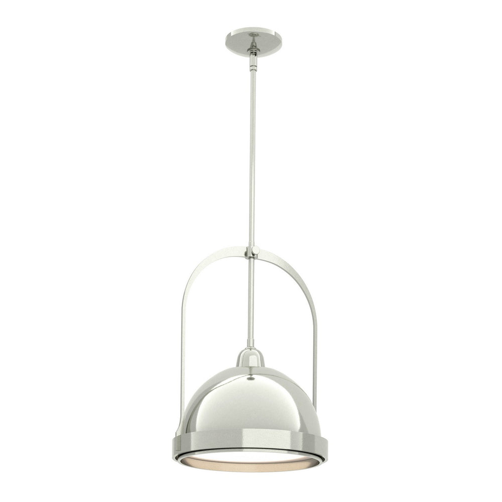 Hubbardton Forge - One Light Mini Pendant - Atlas - Sterling- Union Lighting Luminaires Decor
