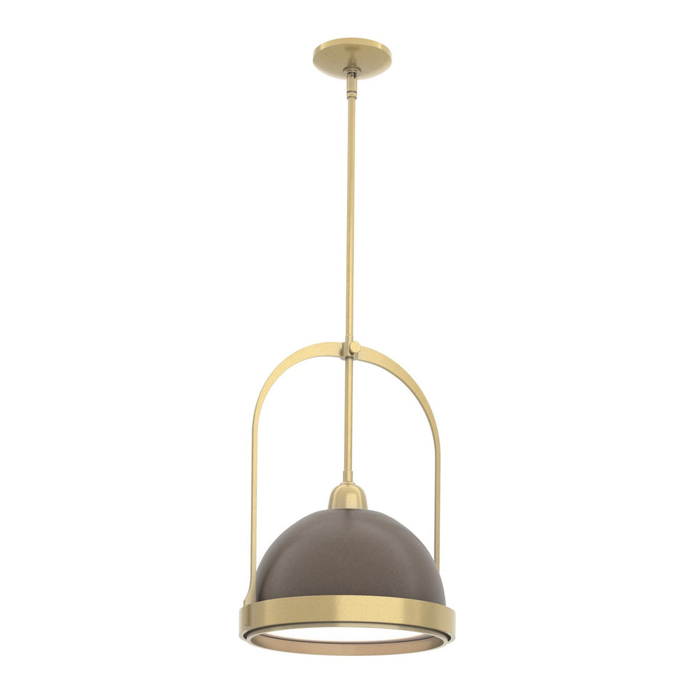 Hubbardton Forge - One Light Mini Pendant - Atlas - Modern Brass- Union Lighting Luminaires Decor