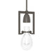 Hubbardton Forge - One Light Mini Pendant - Apothecary - Dark Smoke- Union Lighting Luminaires Decor
