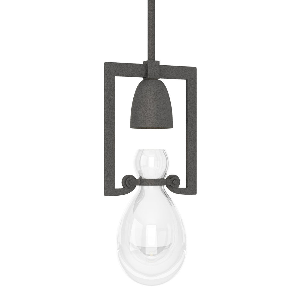 Hubbardton Forge - One Light Mini Pendant - Apothecary - Natural Iron- Union Lighting Luminaires Decor