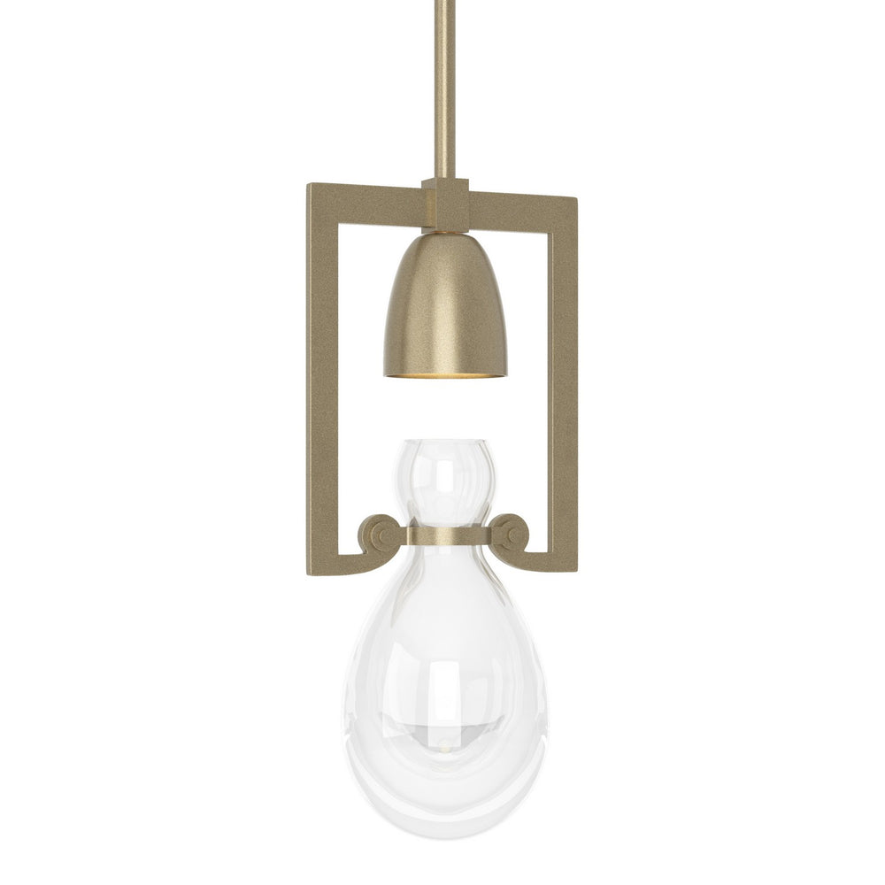 Hubbardton Forge - One Light Mini Pendant - Apothecary - Soft Gold- Union Lighting Luminaires Decor
