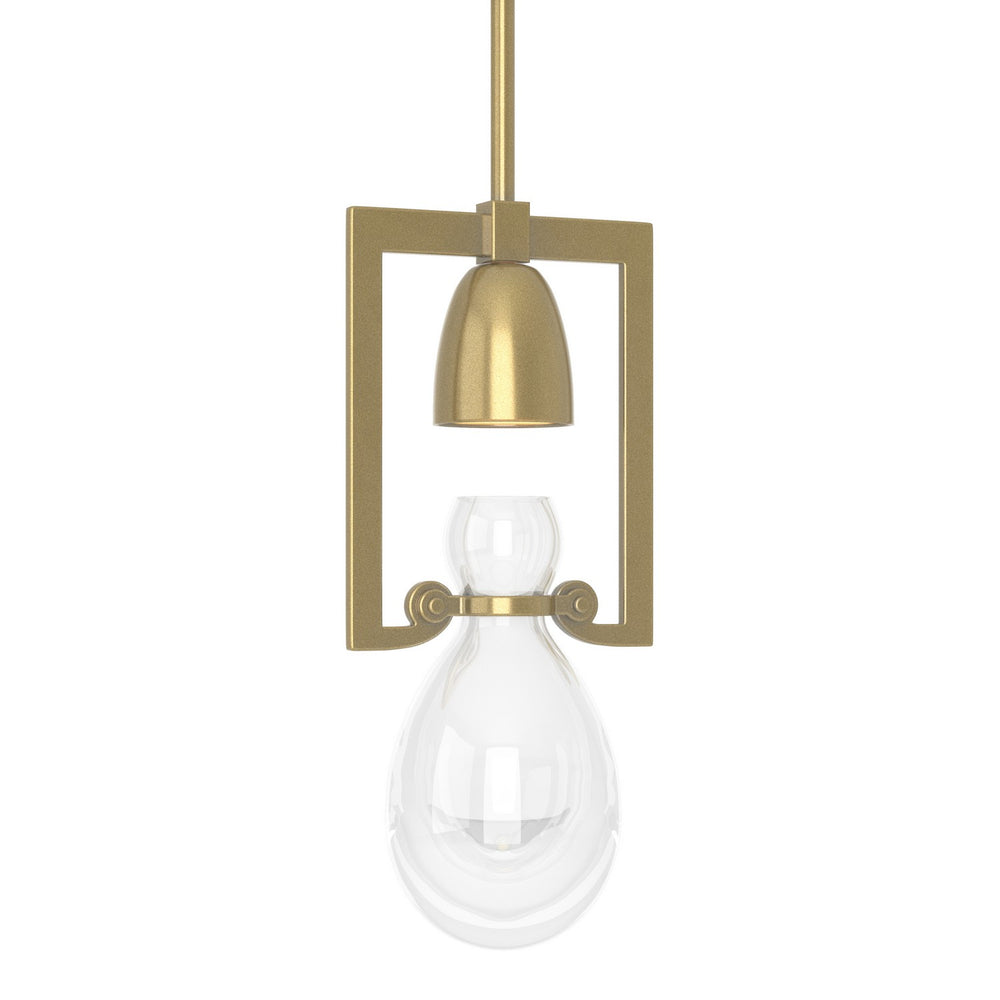 Hubbardton Forge - One Light Mini Pendant - Apothecary - Modern Brass- Union Lighting Luminaires Decor