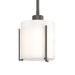 Hubbardton Forge - One Light Mini Pendant - Exos Glass - Dark Smoke- Union Lighting Luminaires Decor