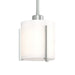 Hubbardton Forge - One Light Mini Pendant - Exos Glass - Vintage Platinum- Union Lighting Luminaires Decor