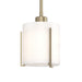 Hubbardton Forge - One Light Mini Pendant - Exos Glass - Soft Gold- Union Lighting Luminaires Decor