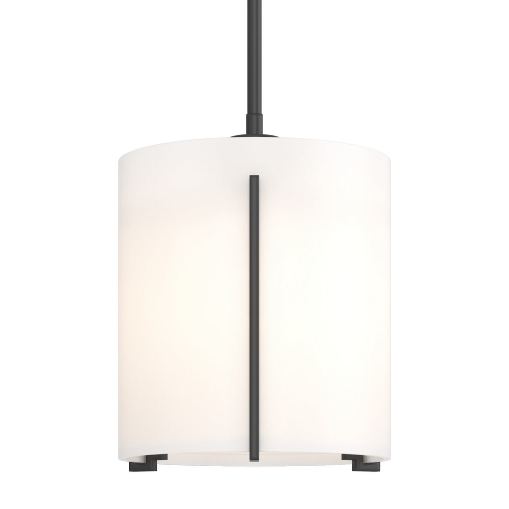 Hubbardton Forge - One Light Mini Pendant - Exos Glass - Black- Union Lighting Luminaires Decor