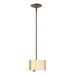 Hubbardton Forge - One Light Mini Pendant - Exos Glass - Bronze- Union Lighting Luminaires Decor