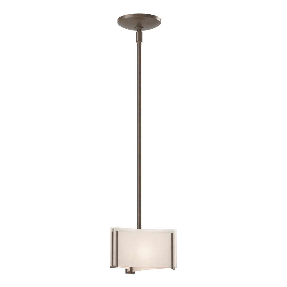 Hubbardton Forge - One Light Mini Pendant - Exos Glass - Bronze- Union Lighting Luminaires Decor