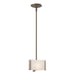 Hubbardton Forge - One Light Mini Pendant - Exos Glass - Bronze- Union Lighting Luminaires Decor