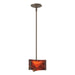Hubbardton Forge - One Light Mini Pendant - Exos Glass - Bronze- Union Lighting Luminaires Decor