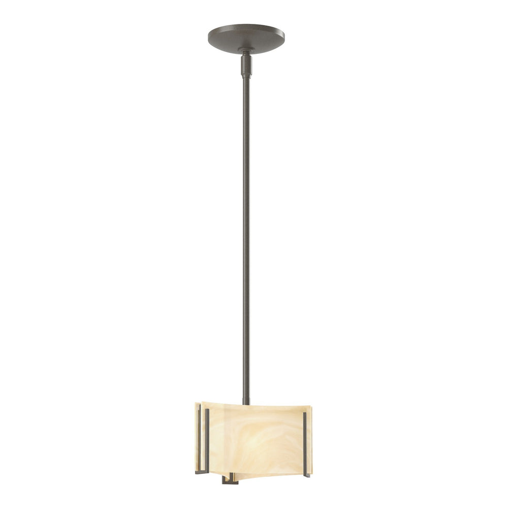 Hubbardton Forge - One Light Mini Pendant - Exos Glass - Dark Smoke- Union Lighting Luminaires Decor