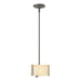 Hubbardton Forge - One Light Mini Pendant - Exos Glass - Dark Smoke- Union Lighting Luminaires Decor