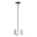 Hubbardton Forge - One Light Mini Pendant - Exos Glass - Dark Smoke- Union Lighting Luminaires Decor