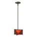 Hubbardton Forge - One Light Mini Pendant - Exos Glass - Oil Rubbed Bronze- Union Lighting Luminaires Decor