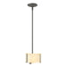 Hubbardton Forge - One Light Mini Pendant - Exos Glass - Natural Iron- Union Lighting Luminaires Decor