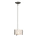 Hubbardton Forge - One Light Mini Pendant - Exos Glass - Natural Iron- Union Lighting Luminaires Decor