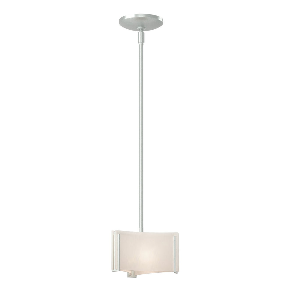 Hubbardton Forge - One Light Mini Pendant - Exos Glass - Vintage Platinum- Union Lighting Luminaires Decor