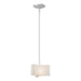 Hubbardton Forge - One Light Mini Pendant - Exos Glass - Vintage Platinum- Union Lighting Luminaires Decor