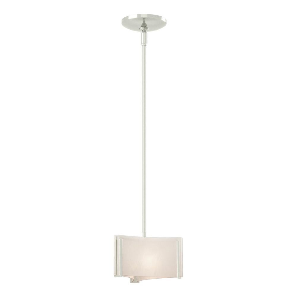 Hubbardton Forge - One Light Mini Pendant - Exos Glass - Sterling- Union Lighting Luminaires Decor